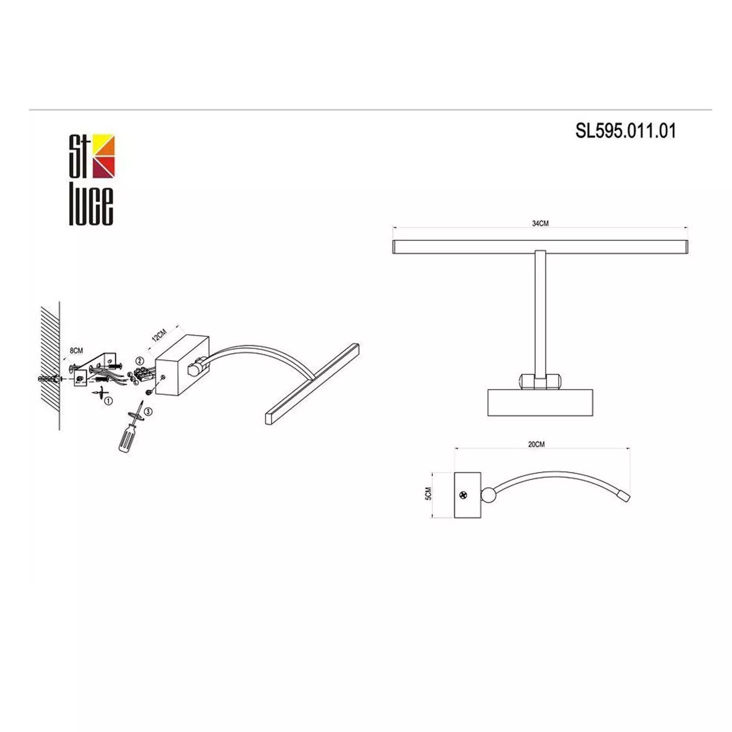 Бра для подсветки картин ST LUCE MINARE SL595.011.01