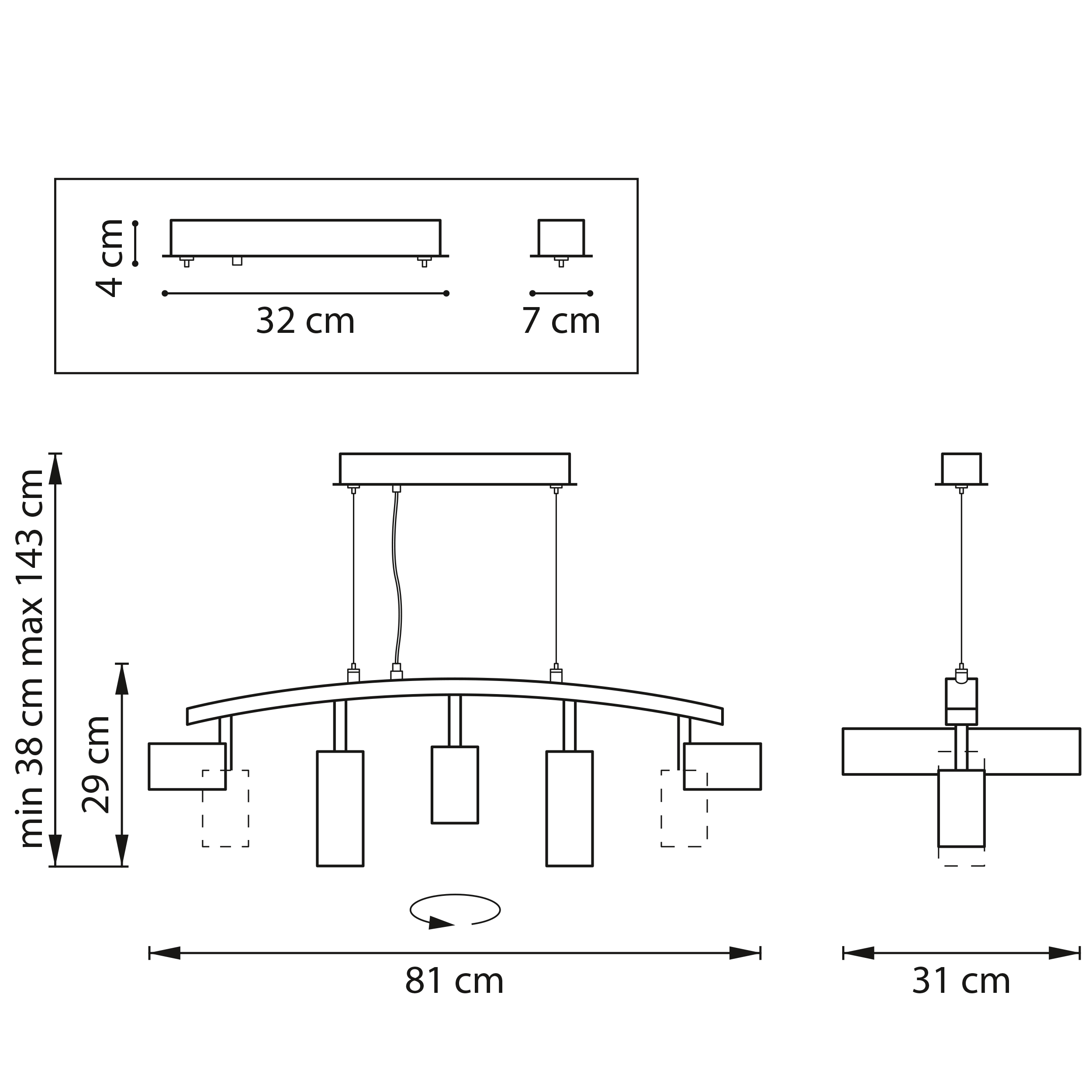 Подвесная люстра Lightstar Rullo LR735363872