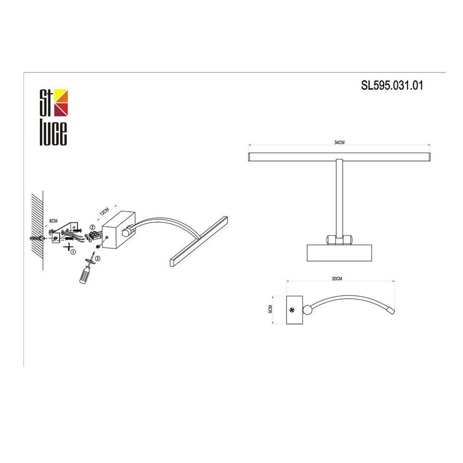 Бра для подсветки картин ST LUCE MINARE SL595.031.01