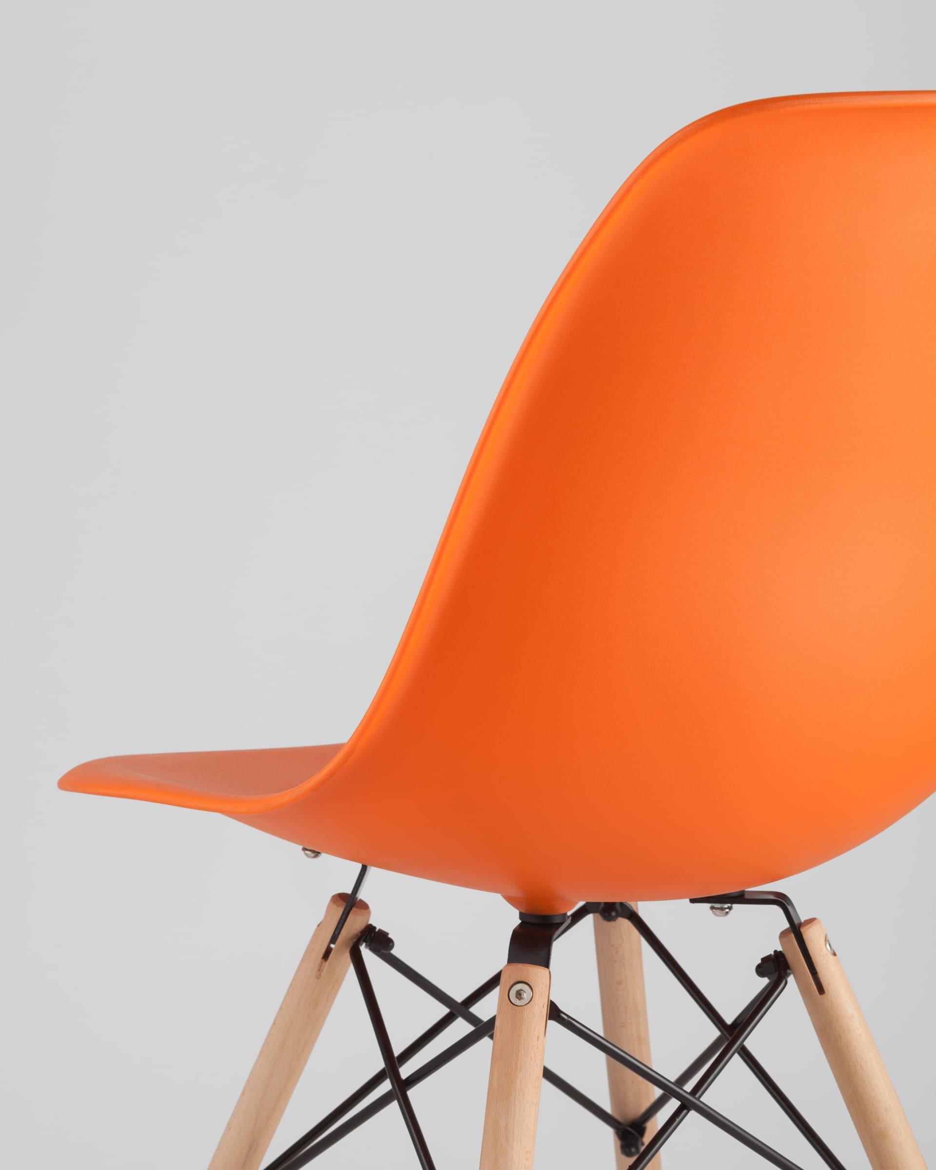 Комплект стульев Eames DSW оранжевый x4 шт