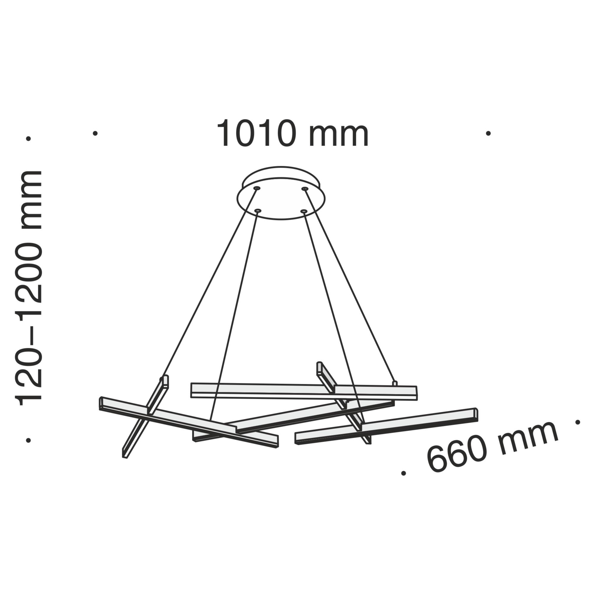 Подвесная люстра Maytoni Line MOD016PL-L75W4K