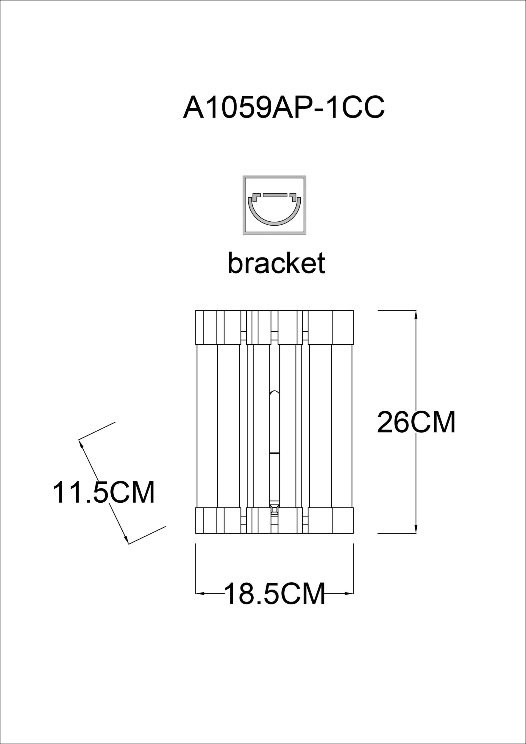 Бра ARTE LAMP CARAVAGGIO A1059AP-1CC