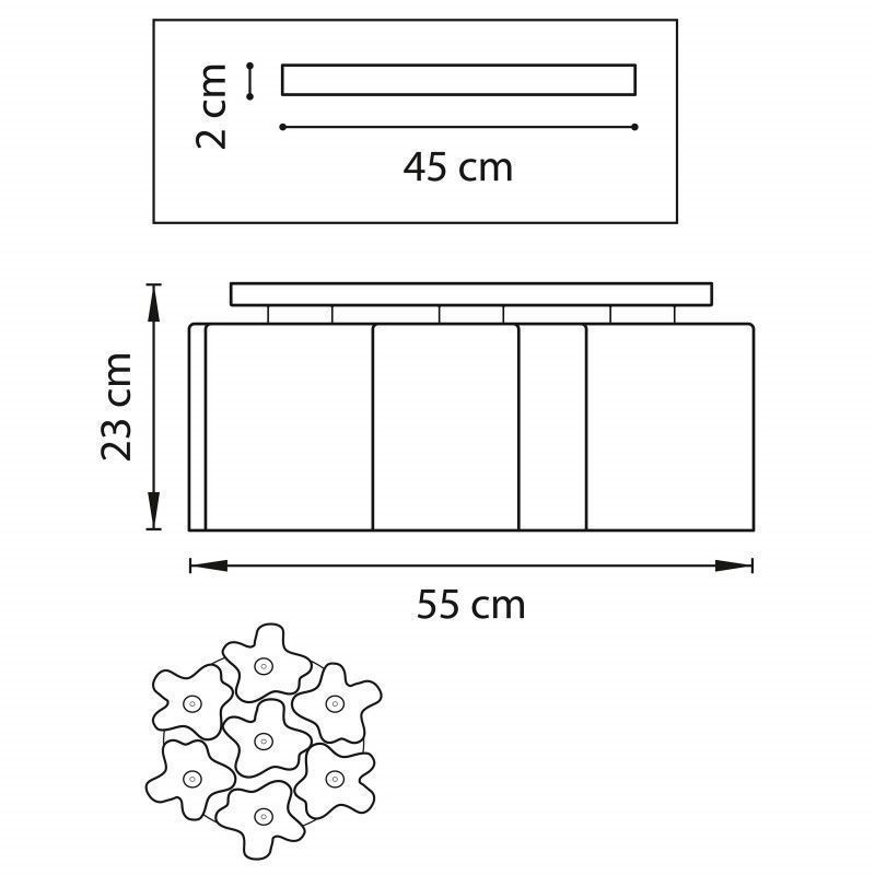 Накладная люстра Lightstar Nubi 802073