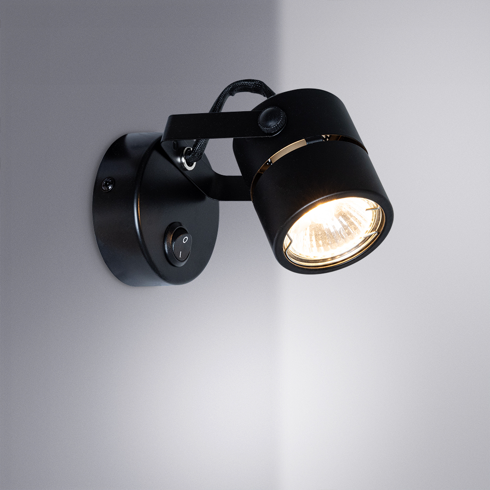 Спот настенный ARTE LAMP MIZAR A1311AP-1BK