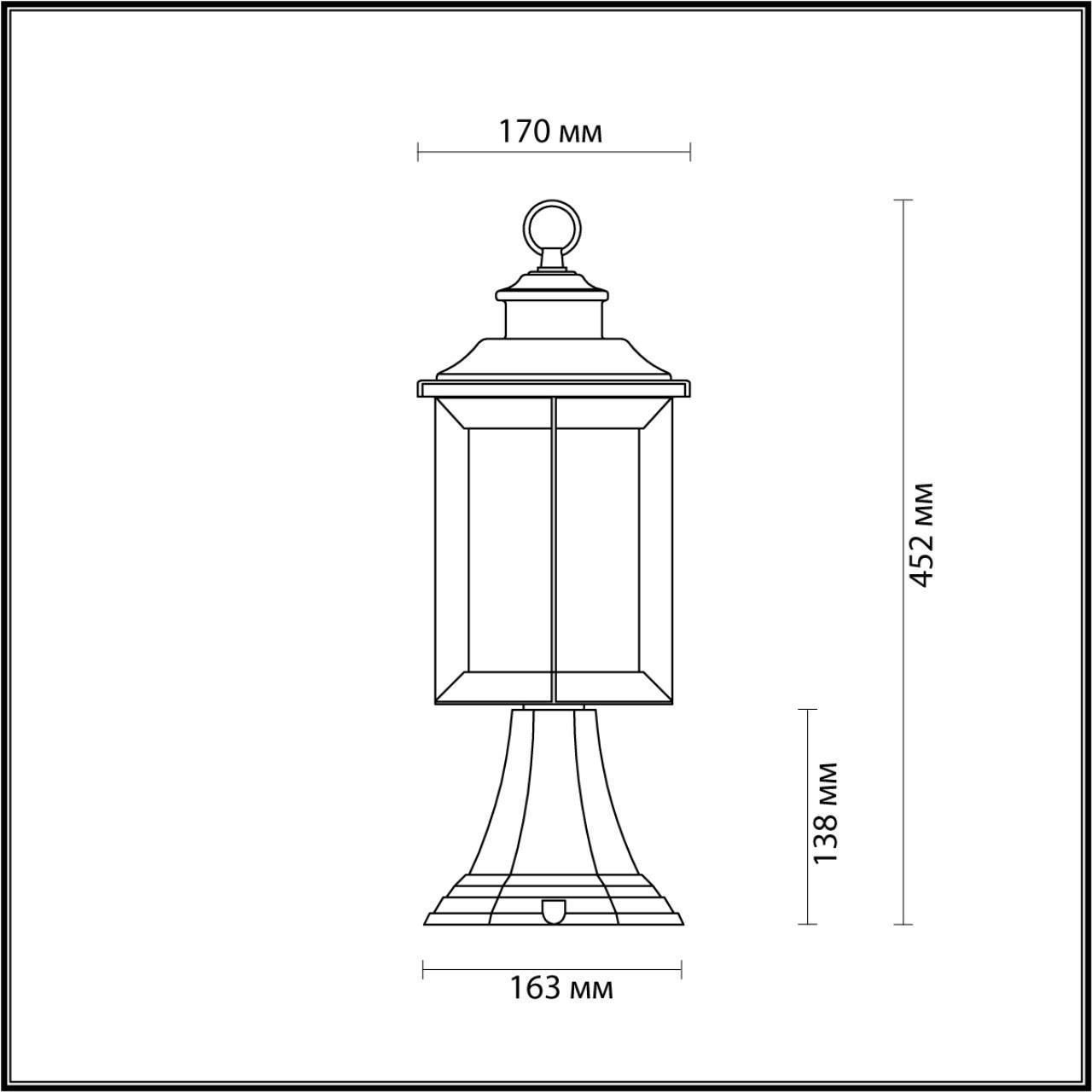 Уличный подвесной светильник ODEON LIGHT MAVRET 4961/1A