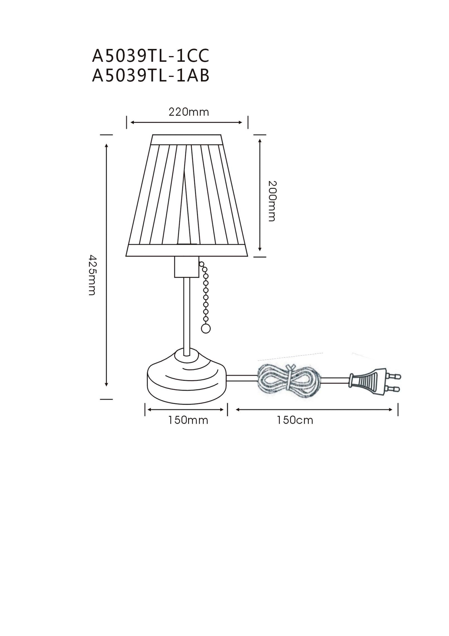 Лампа настольная ARTE LAMP MARRIOT A5039TL-1CC