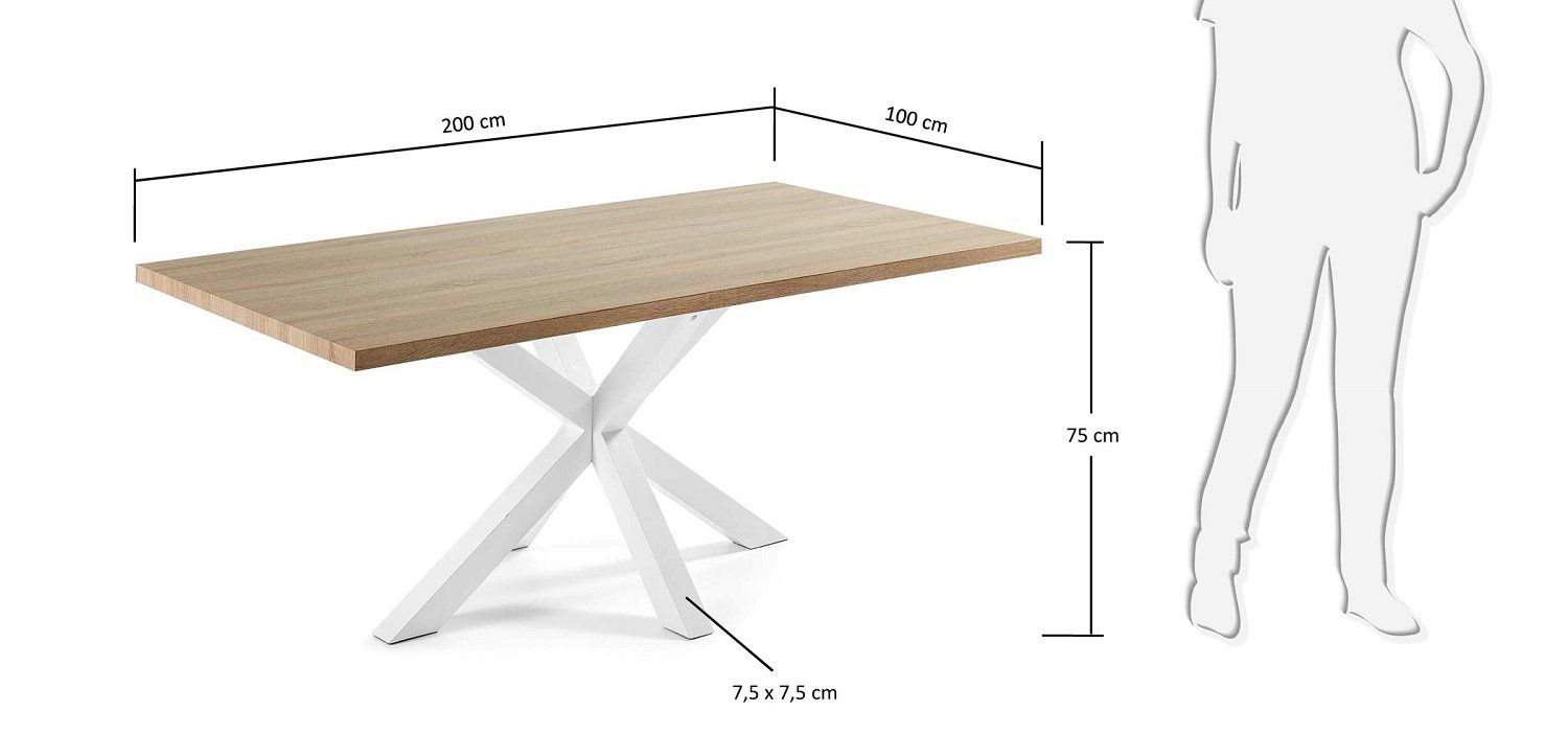 Обеденный стол La Forma Arya 200x100 со столешницей из МДФ