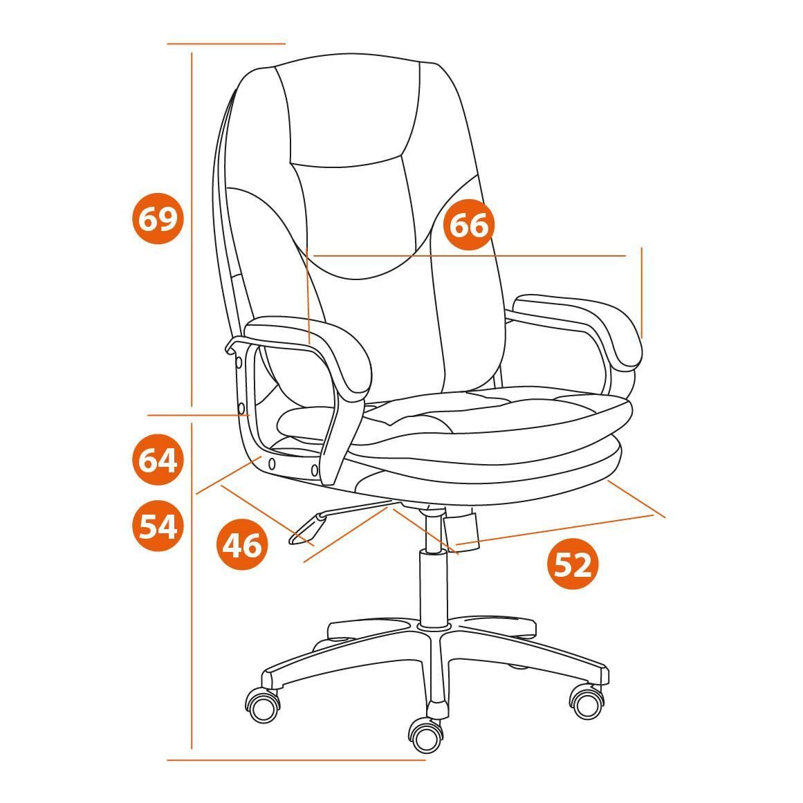 Кресло COMFORT LT (22) экокожа черный