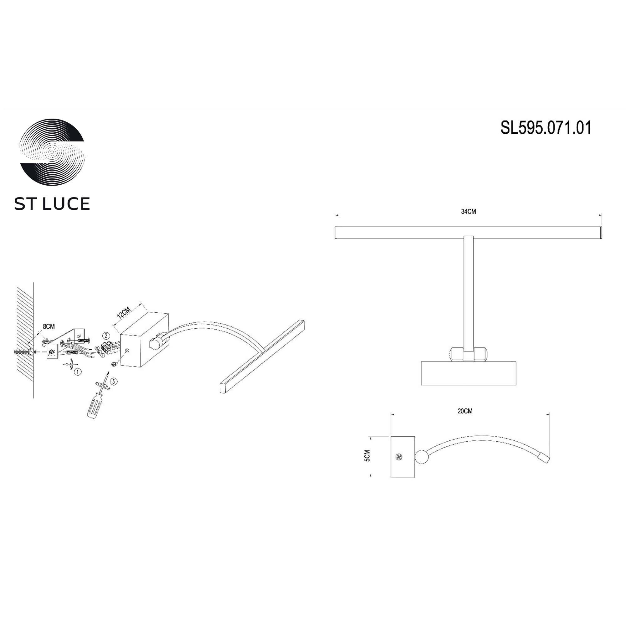 Бра для подсветки картин ST LUCE MINARE SL595.071.01