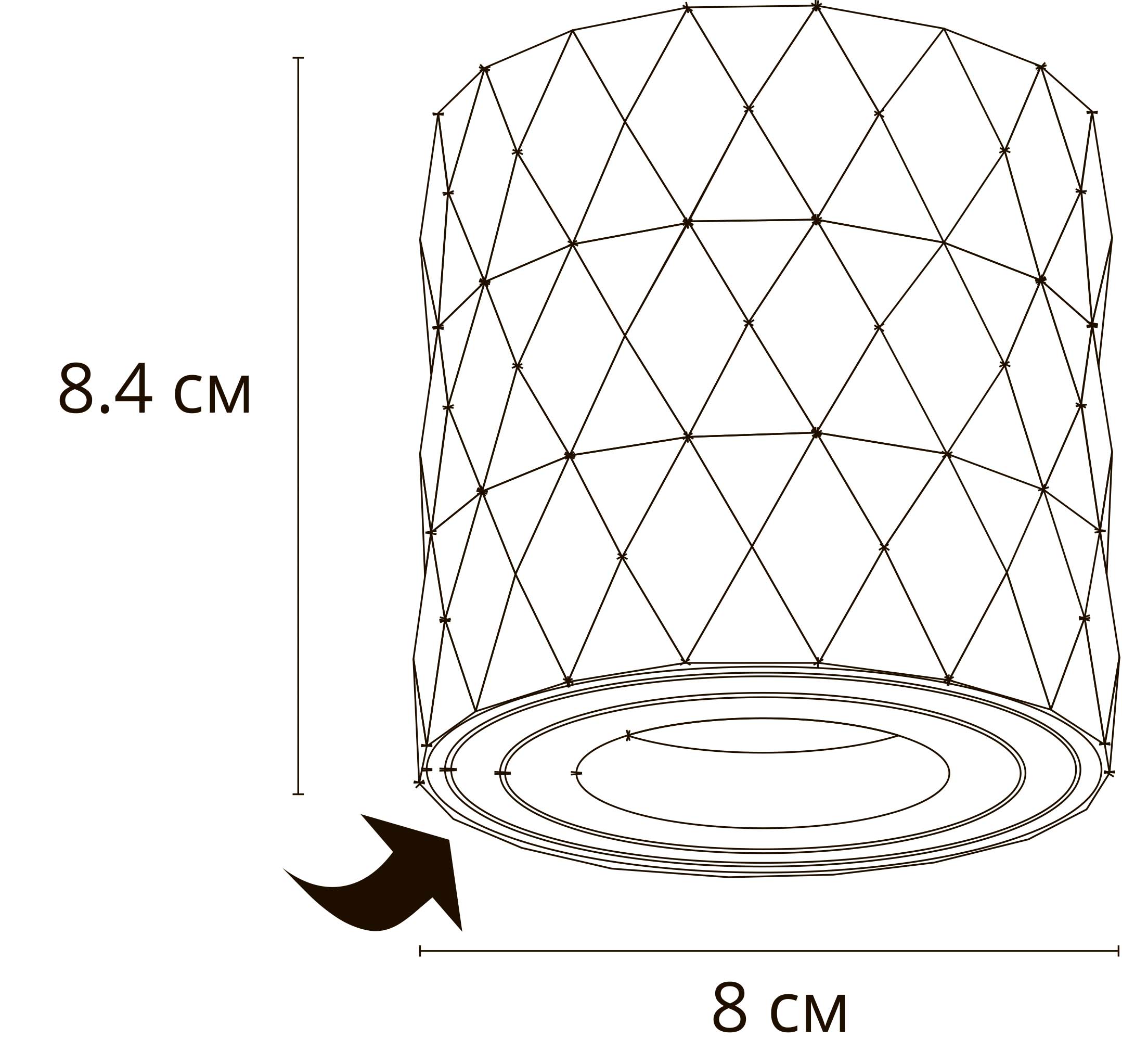 Точечный накладной светильник ARTE LAMP FANG A5559PL-1WH