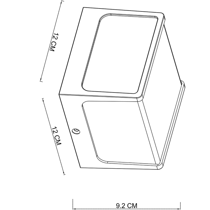 Уличный настенный светильник ARTE LAMP LANCIA A6418AL-1BK