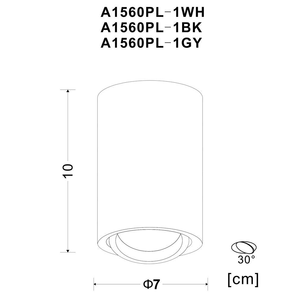 Точечный накладной светильник Arte Lamp SENTRY A1560PL-1WH