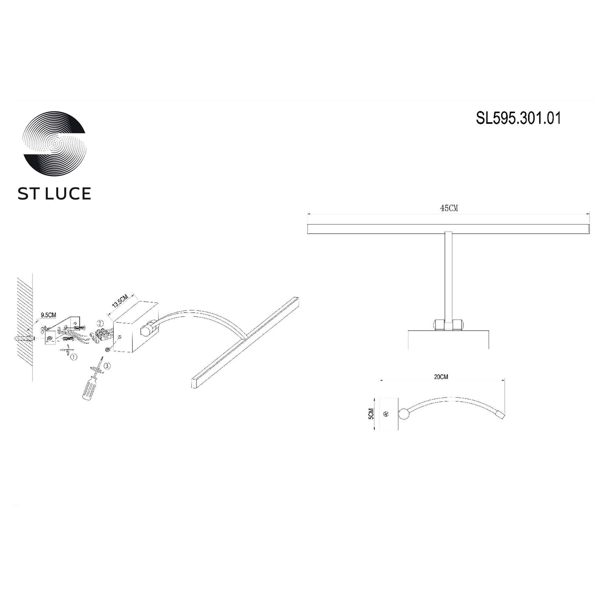 Бра для подсветки картин ST LUCE MINARE SL595.301.01