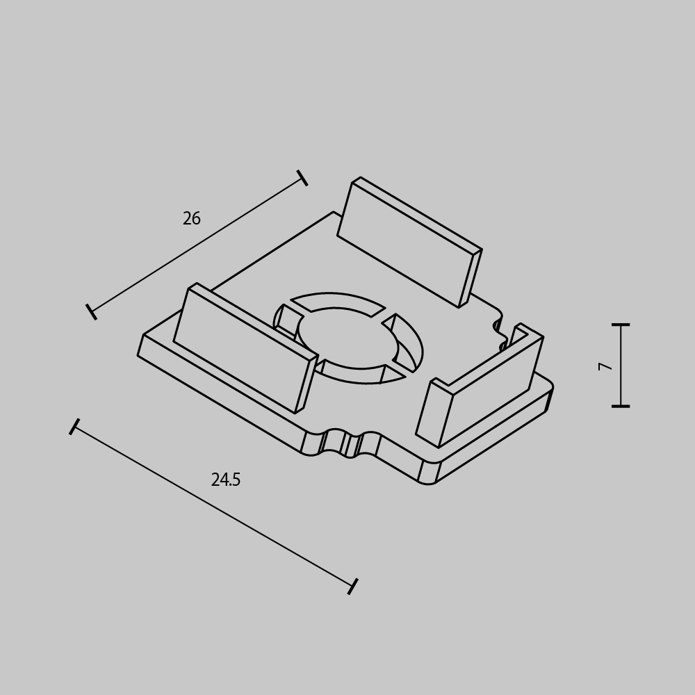 Заглушка Maytoni Accessories for tracks Exility TRAM034EC-42B