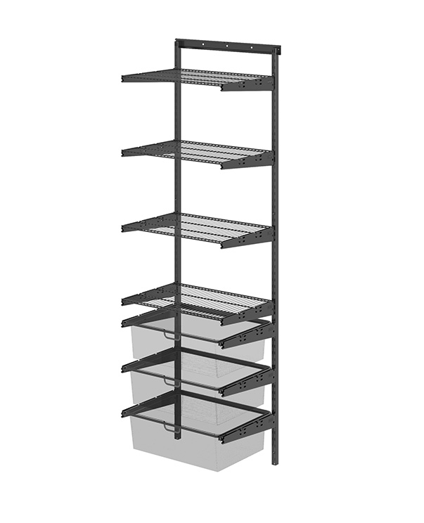 Модульная гардеробная система Промет графит
