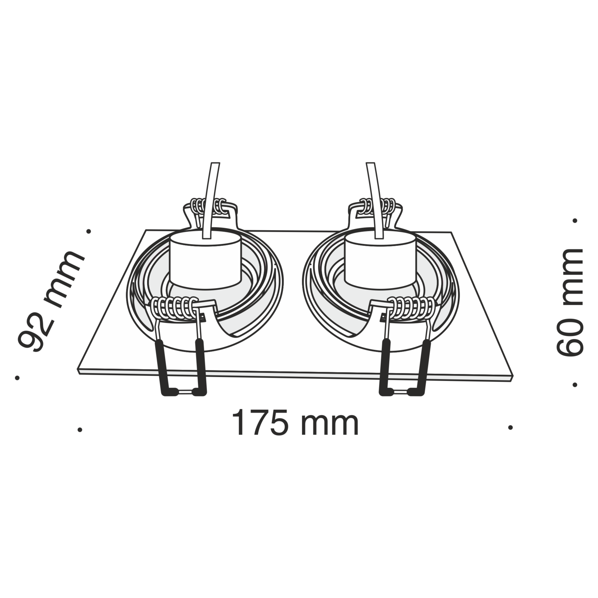 Точечный встраиваемый светильник Maytoni Technical Atom DL024-2-02S