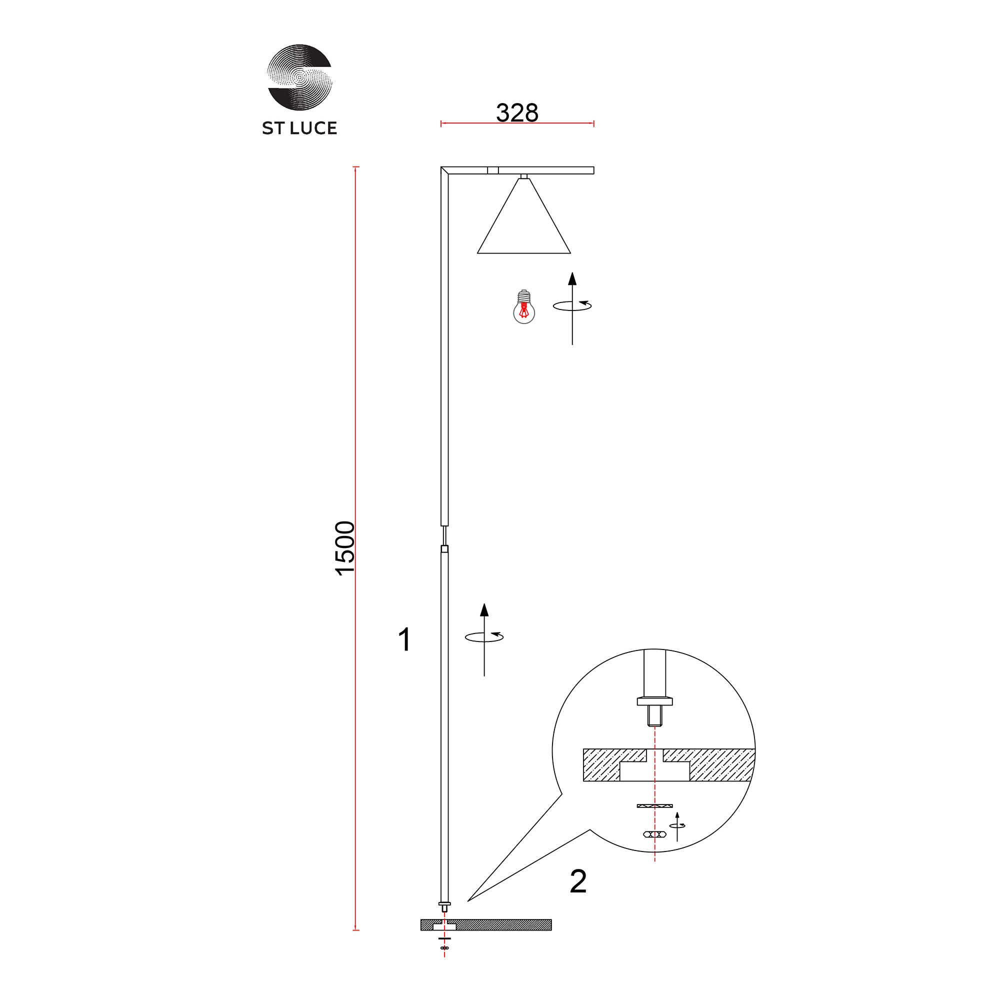 Торшер ST LUCE DIZZIE SL1007.405.01