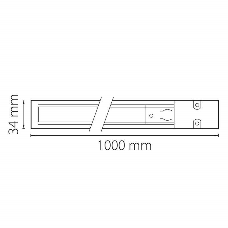 Шинопровод Lightstar Track 3 gray 504019