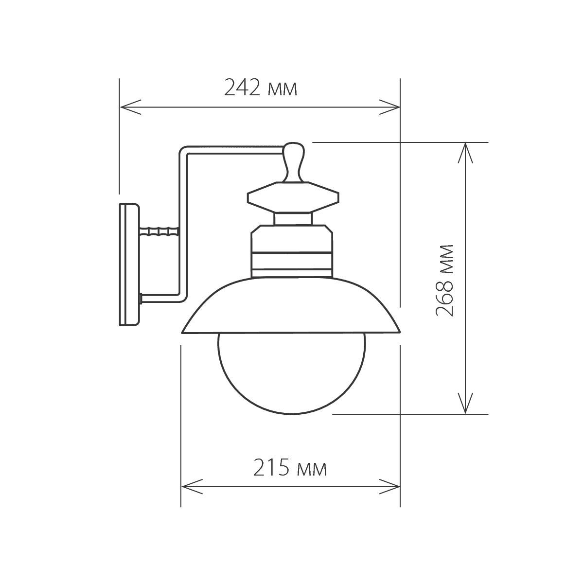 Уличный настенный светильник Elektrostandard Talli GL 3002D Черный