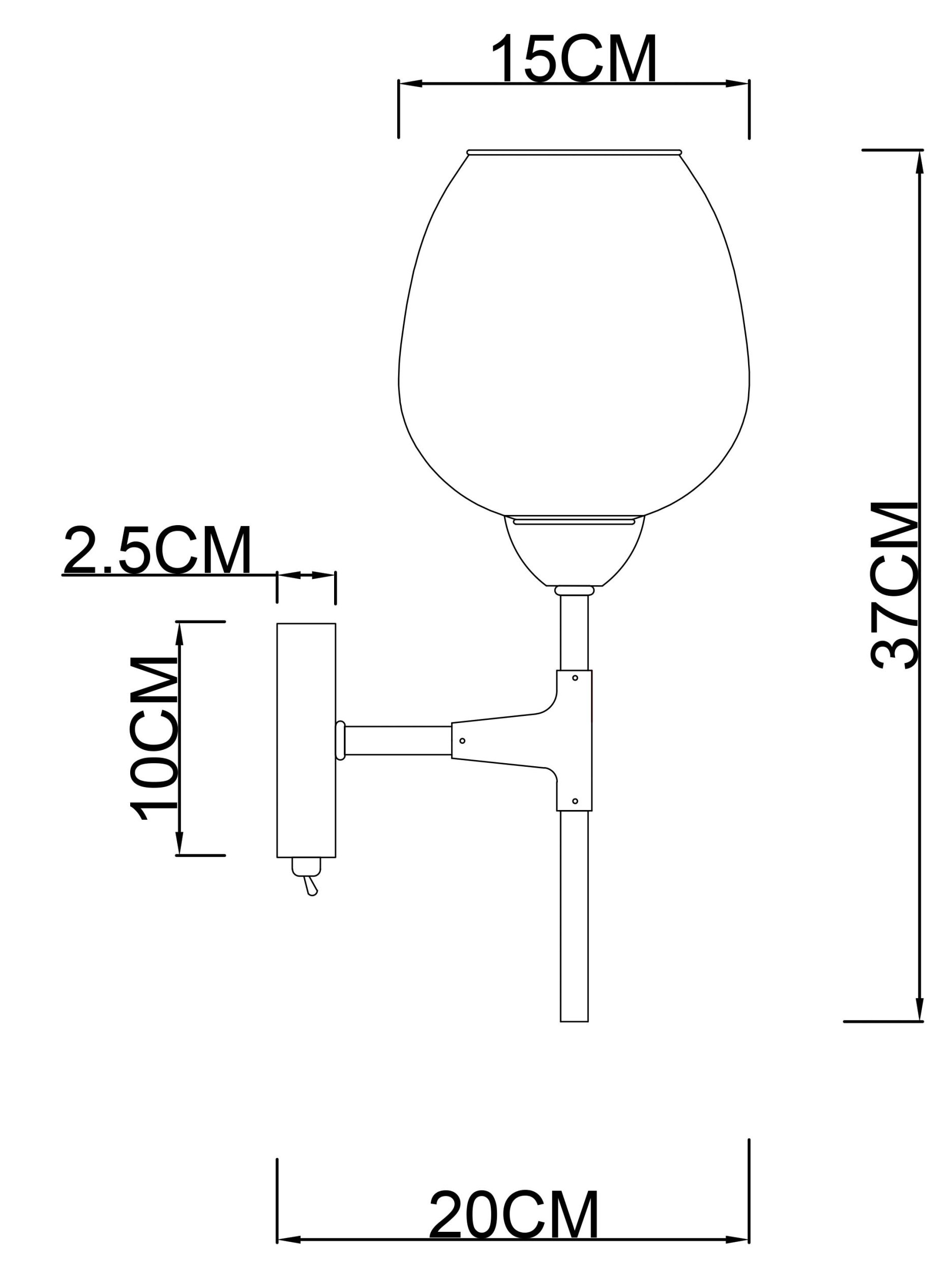 Бра ARTE LAMP YUKA A4103AP-1CC