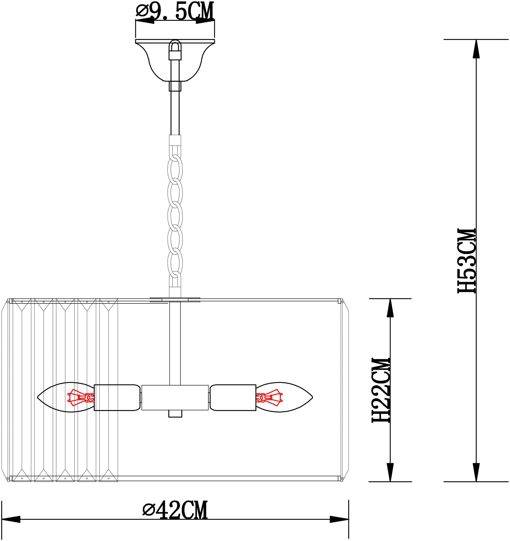 Подвесная люстра Arte Lamp POLLUX золото, прозрачный A1033LM-6GO