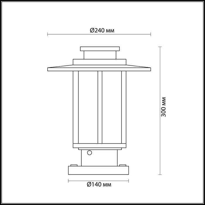 Садово-парковый фонарь Odeon Light Mito 4047/1B