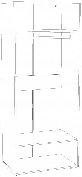 Шкаф для одежды Банни Silva Макарун НМ 041.42