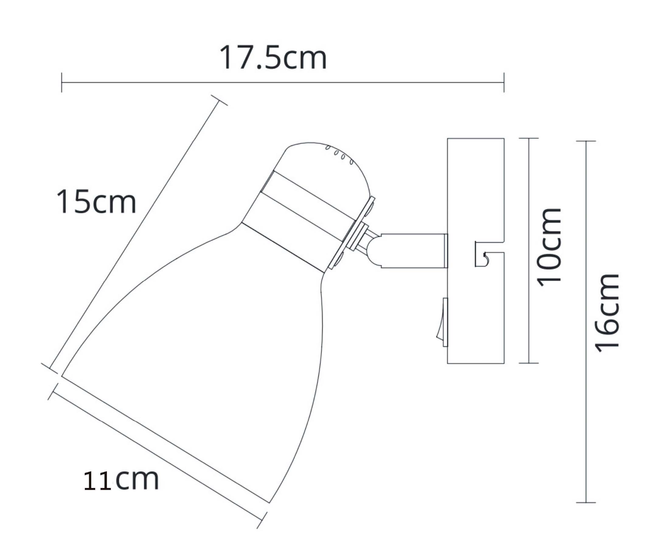 Спот настенный ARTE LAMP FAFNIR A5047AP-1BK