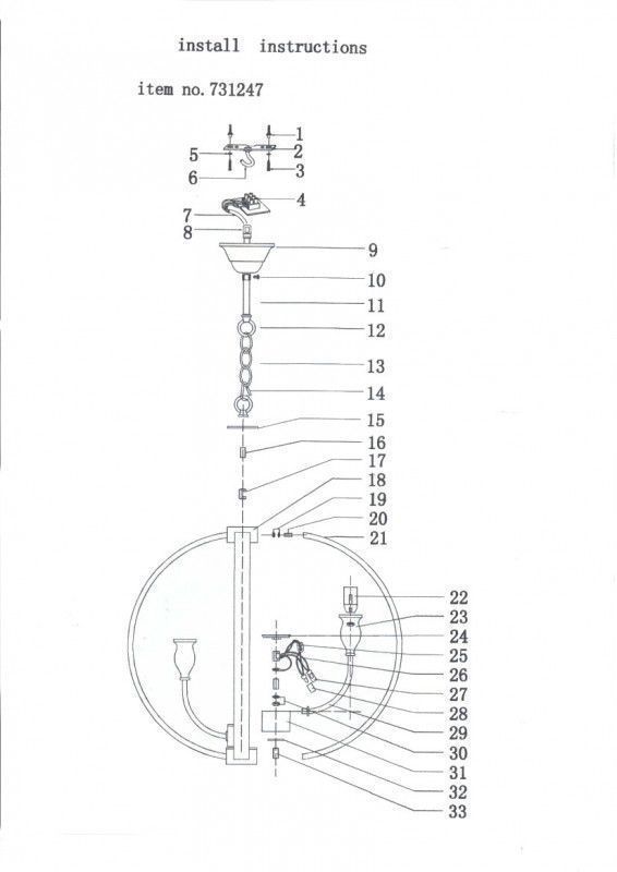 Подвесная люстра Lightstar CERO 731247