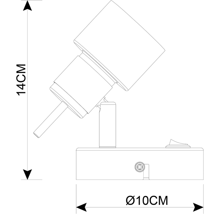 Спот потолочный Arte Lamp ALMACH A1906AP-1BK