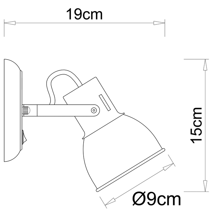 Спот настенный ARTE LAMP JOVI A1677AP-1GO