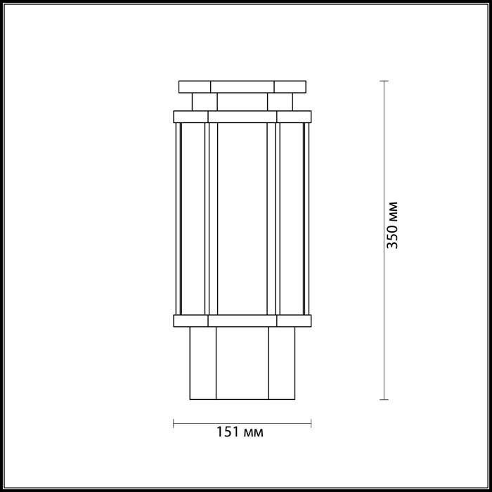 Садово-парковый фонарь Odeon Light GINO 4048/1B