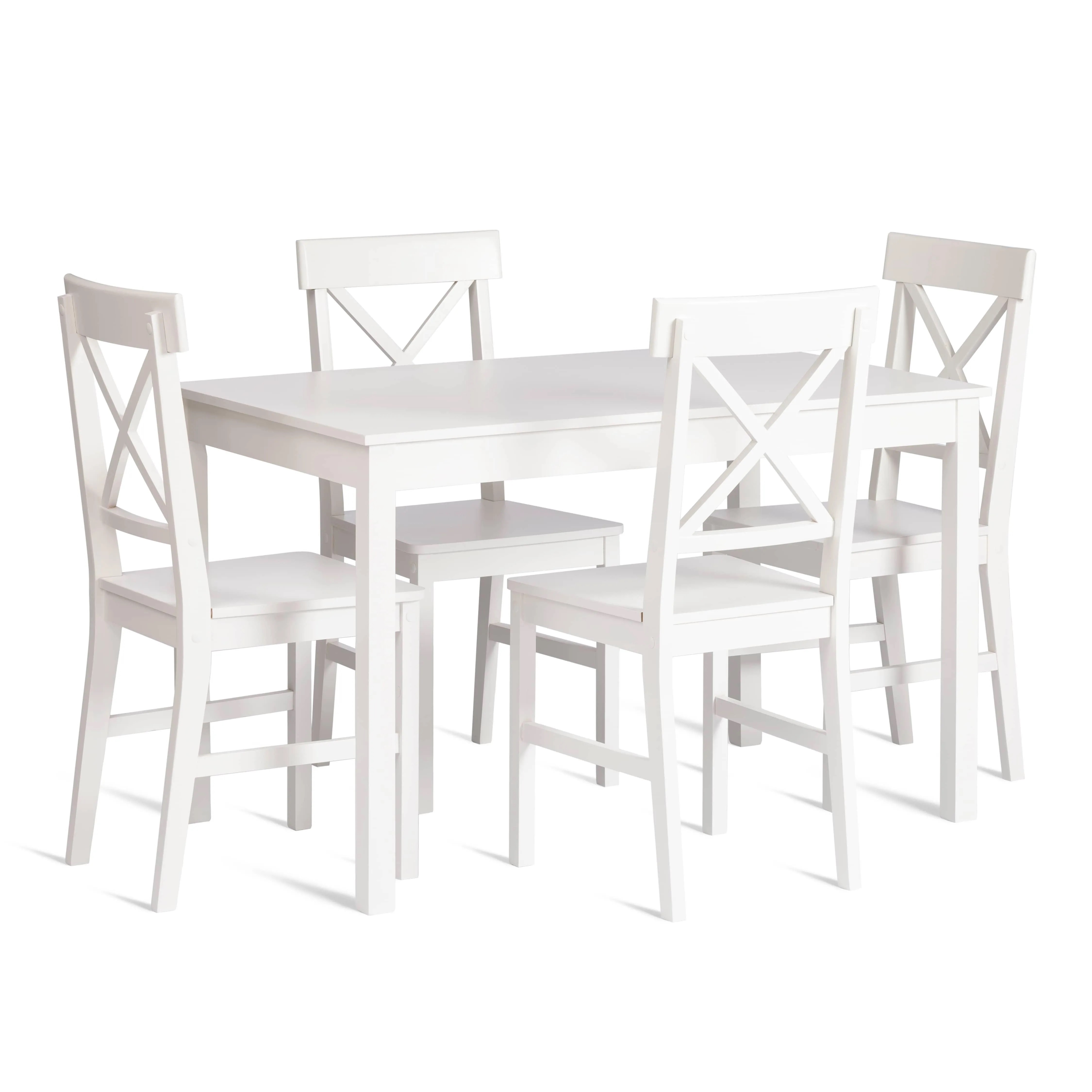 Стол и стулья (комплект) Хадсон Hudson Dining Set (mod.0102) White (белый)