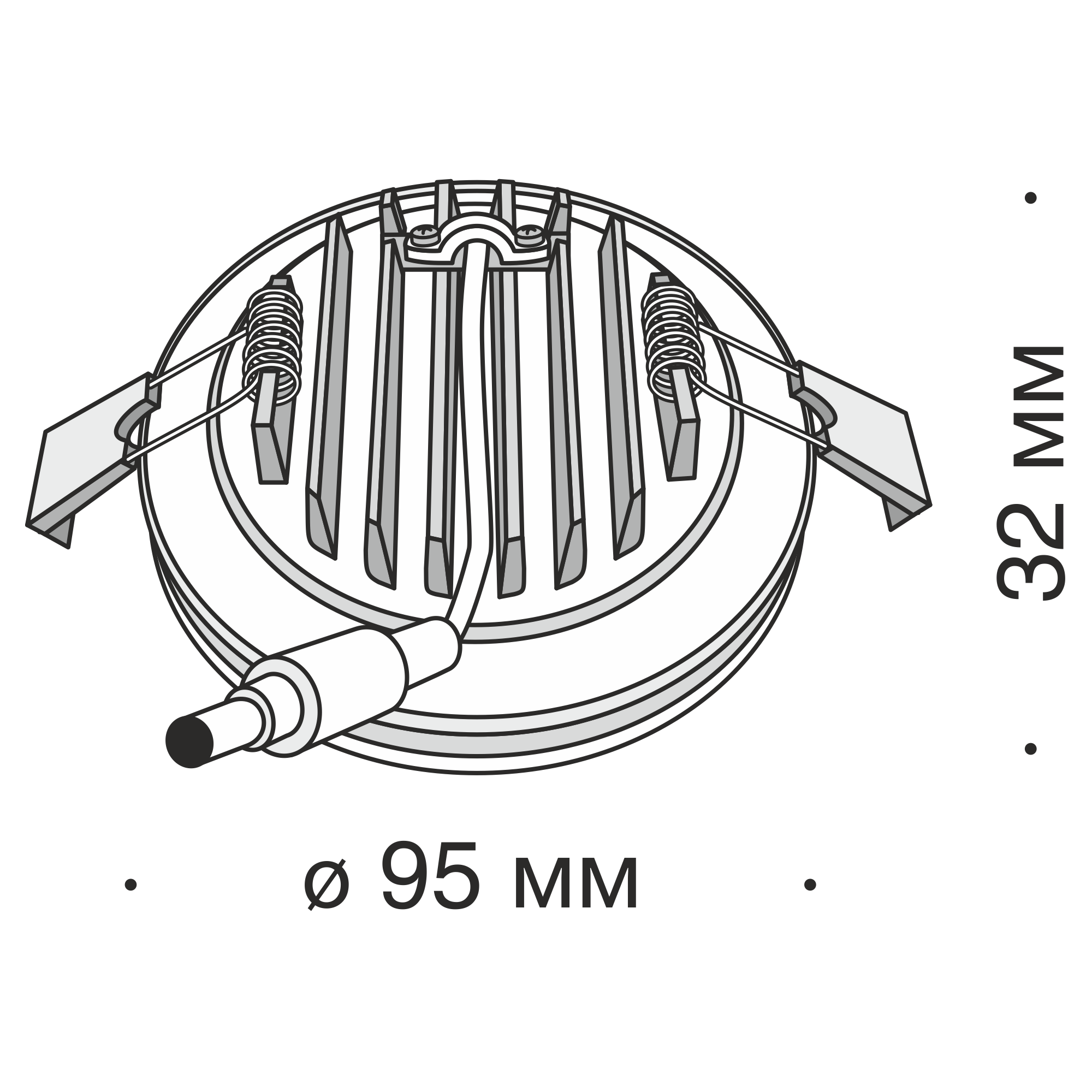 Точечный встраиваемый светильник Maytoni Technical Phanton DL2001-L12W