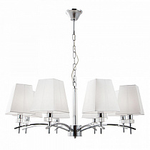 Подвесная люстра Arte Lamp KENSINGTON хром, белый A4098LM-8CC