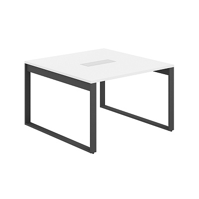 Стол для переговоров Norden Аллегро 1200х1238х750 AG.1212.WH.72.AN Белый Снег/Антрацит