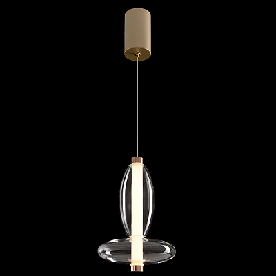 Подвесной светильник Crystal Lux QUASAR SP7W LED TRANSPARENT