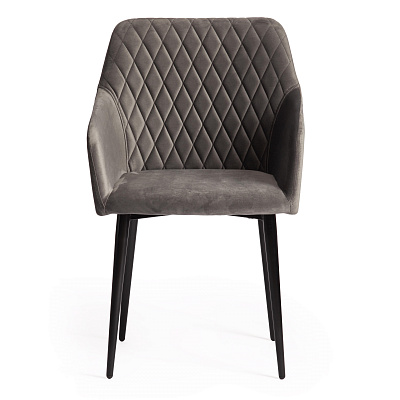 Кресло BREMO / БРЕМО (mod. 708) Серый barkhat 26 / Черный