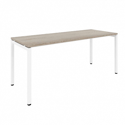 Стол офисный MULTI-OFFICE СТИЛ (Steel) 180х70х76 дуб светлый / белый