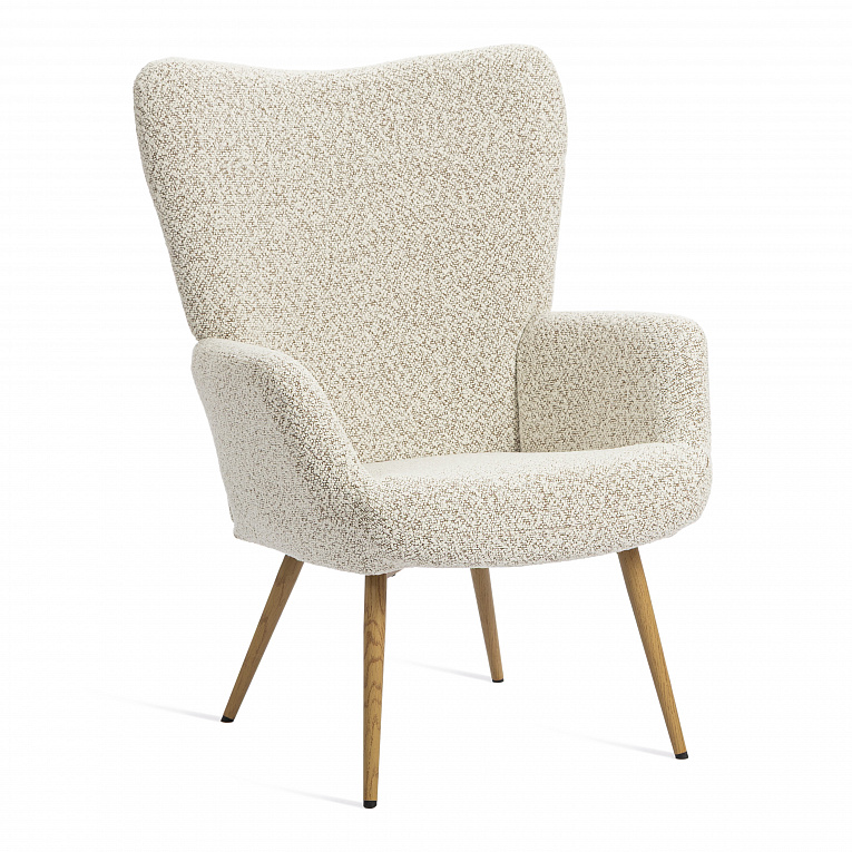 Кресло лаунж Агнет/Agnet Букле Светло-бежевый