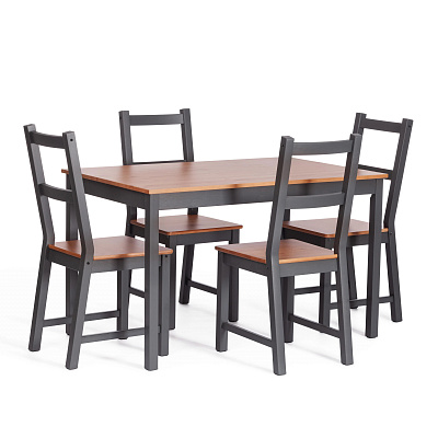 Стол и стулья (комплект) Соната Sonata dining set Антик / Графит