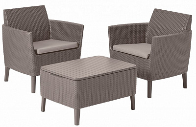 Комплект для отдыха Allibert Салемо балкон (Salemo balcony set) Капучино 17205935